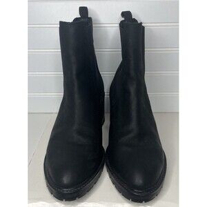 Thursday Boot Co Everyday Knockout Block Heel Boots Women 11 Black Suede Leather